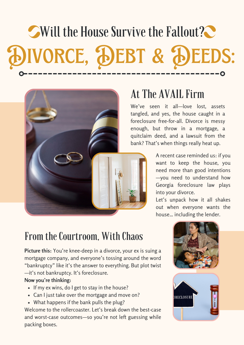 How to Survive: Divorce, Debt, & Deeds